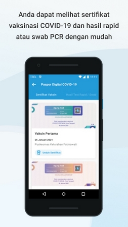 PeduliLindungi App Interface Preview 2