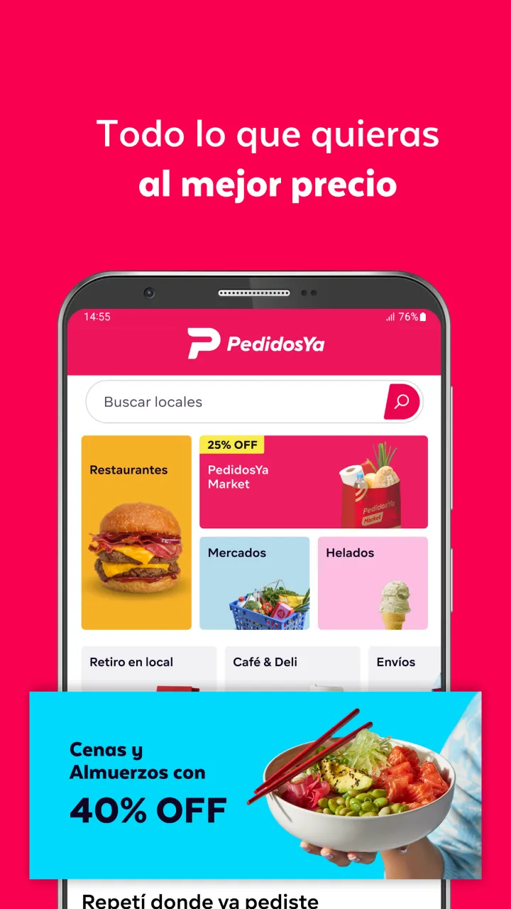 PedidosYa app screenshot 2
