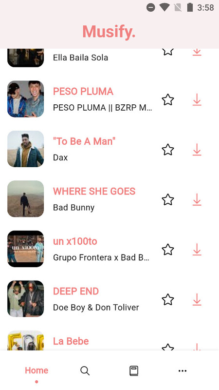 Musify app preview 2