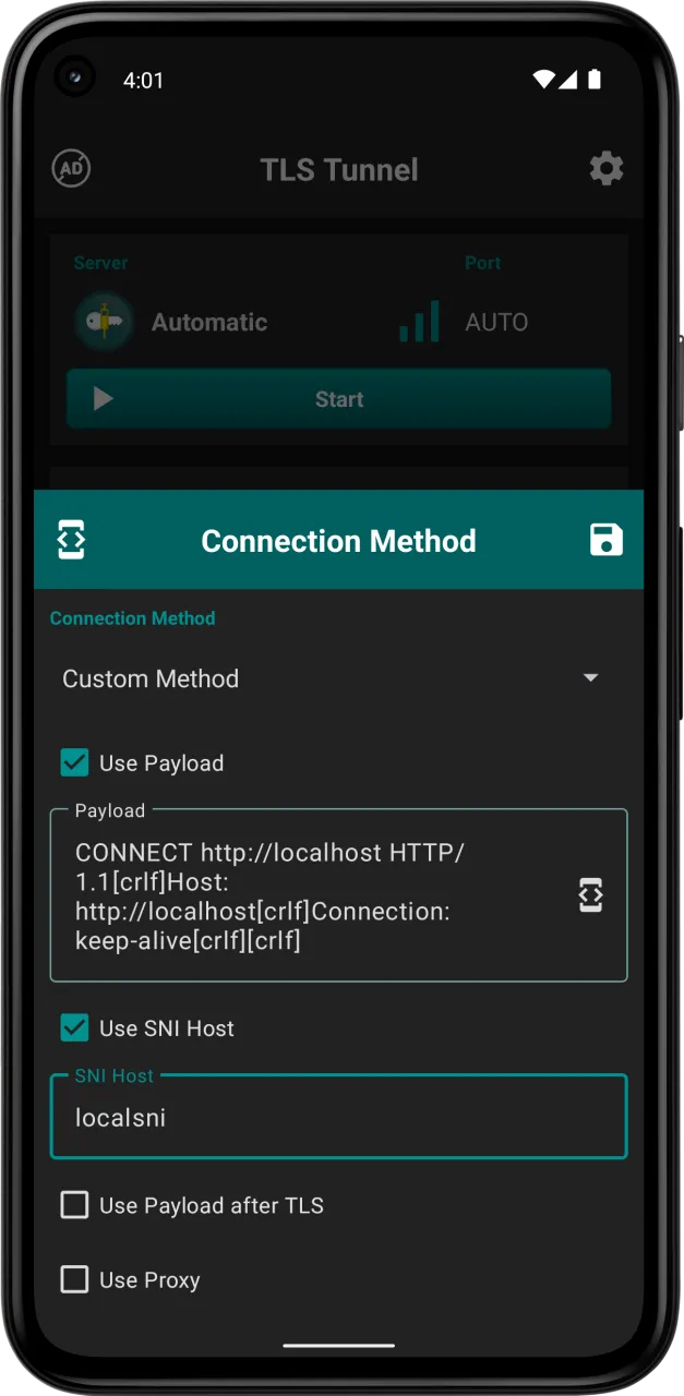 TLS Tunnel app screenshot 6
