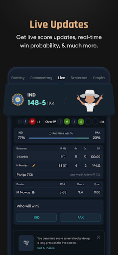 Cricket Exchange screenshot 2