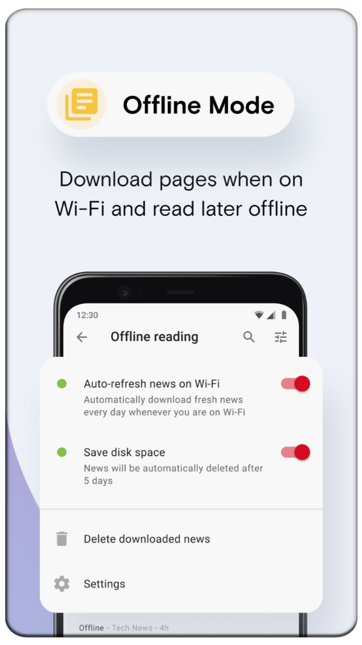 Opera Mini app screenshot 4