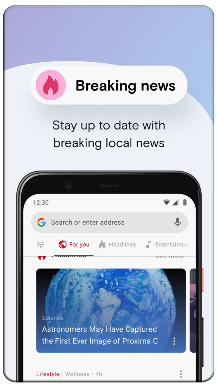 Opera Mini app screenshot 8