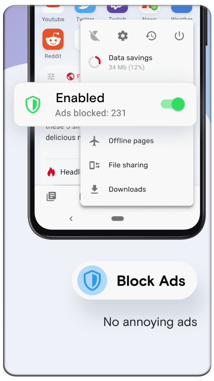 Opera Mini app screenshot 3