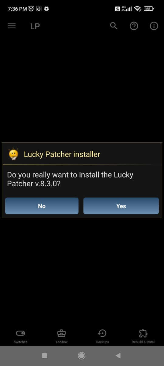 Lucky Patcher in-app screenshot 6