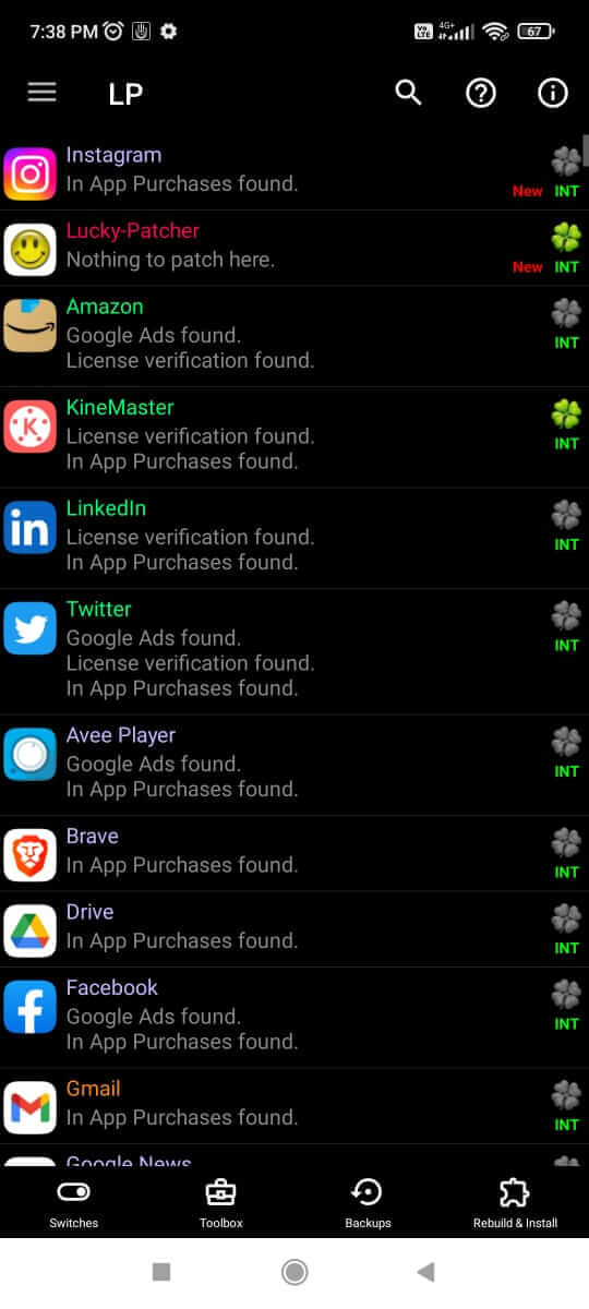 Lucky Patcher in-app screenshot 3