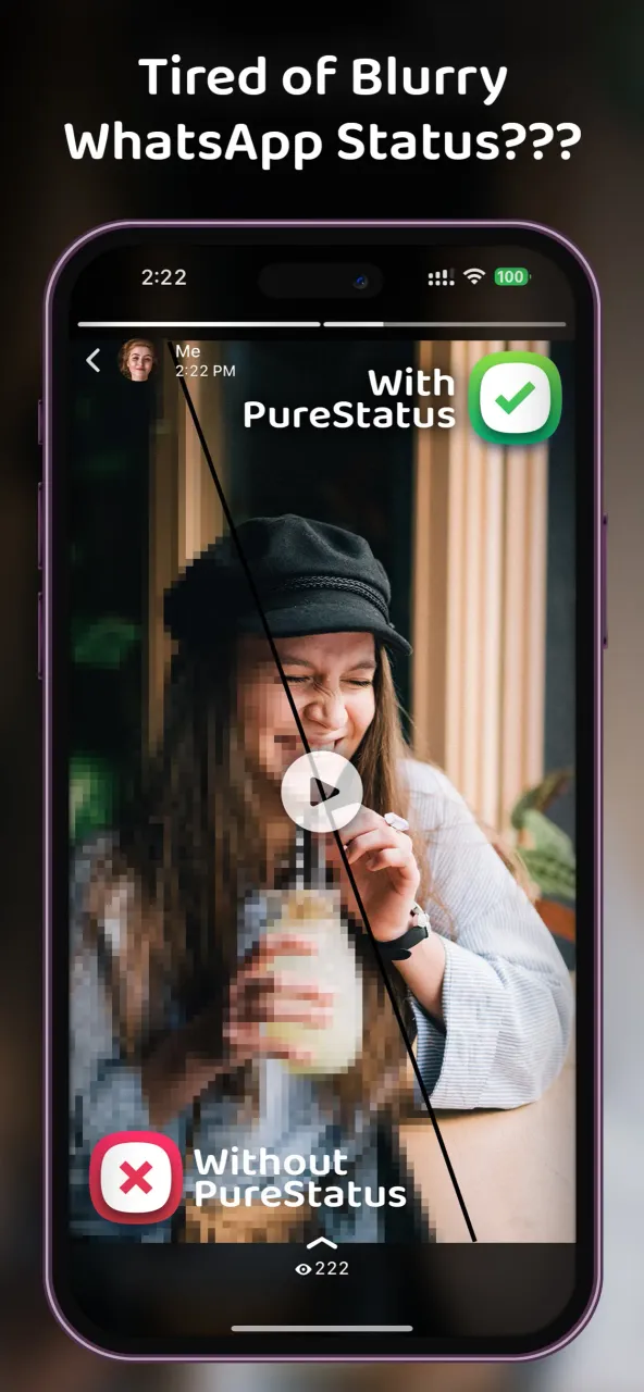 Pure Status 스크린샷 1