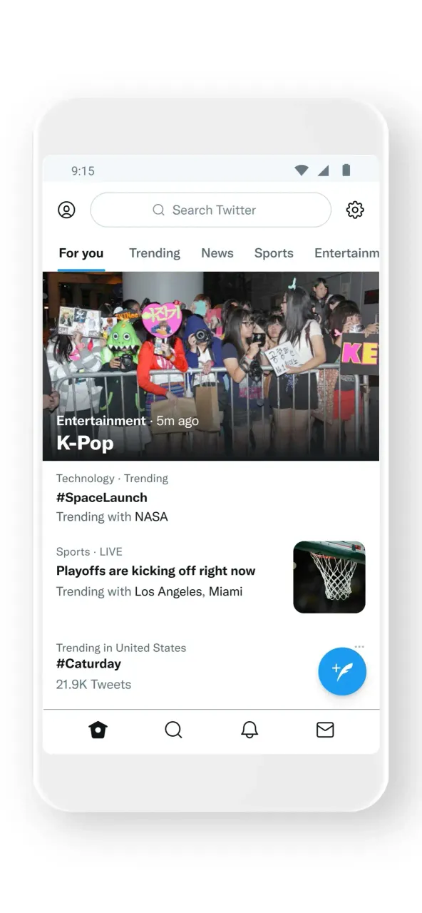Twitter app screenshot 2
