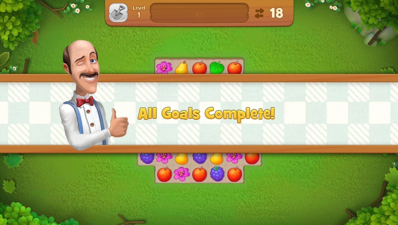 Gardenscapes gameplay preview 4