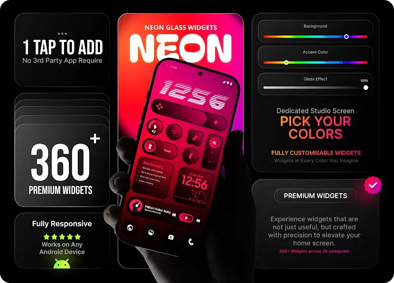 Glass Widgets Pro app preview 3