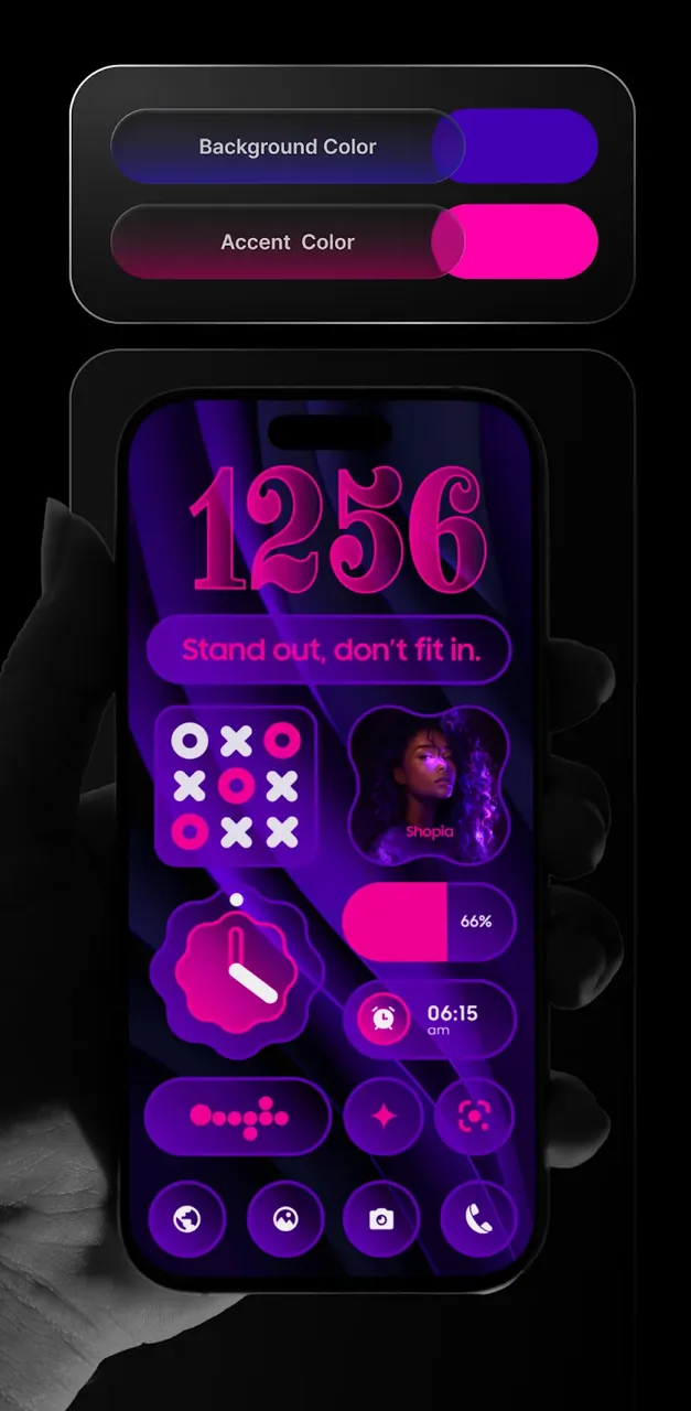 Glass Widgets Pro app preview 2