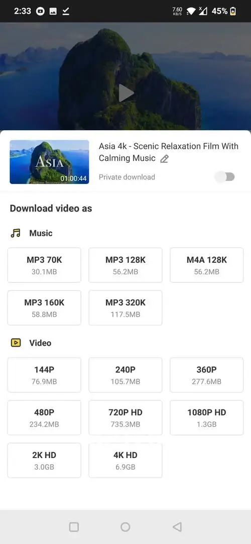 Snaptube app preview 2